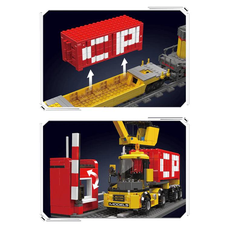 EMD SD40 vrachttrein met kraan 1169 delig BLOCKZONE @ 2TTOYS BLOCKZONE €. 202.99