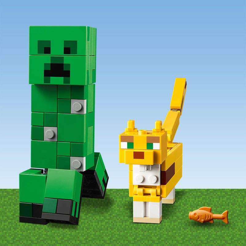 LEGO BigFig Creeper and Ocelot 21156 Minecraft