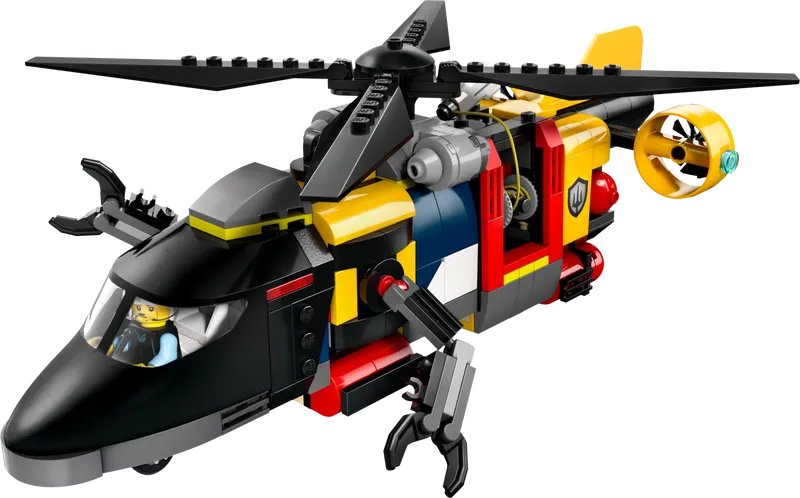 LEGO Helikopter, brandweerwagen en Onderzeeer 60462 City