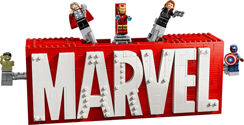 LEGO Marvel Logo und Figuren 76313 Superhelden