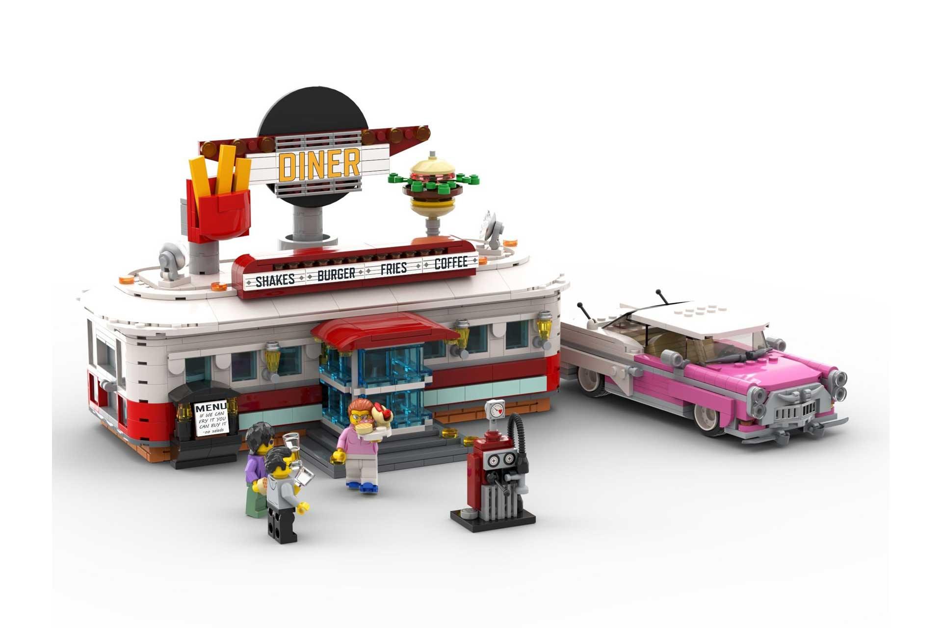 LEGO 1950’s Diner 910011 Bricklink LEGO BRICKLINK @ 2TTOYS | Official LEGO shop😊🥰 BRICKLINK €. 219.99