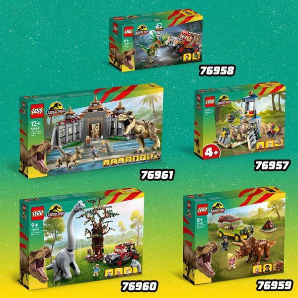 LEGO 76961 Visitor Centre: T. rex & Raptor Attack LEGO JURASSIC WORLD @ 2TTOYS LEGO €. 129.99