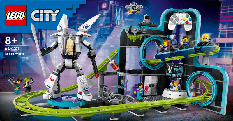 LEGO Achtbaan in Robot wereld 60421 City LEGO CITY @ 2TTOYS | Official LEGO shop😊🥰 LEGO €. 84.99