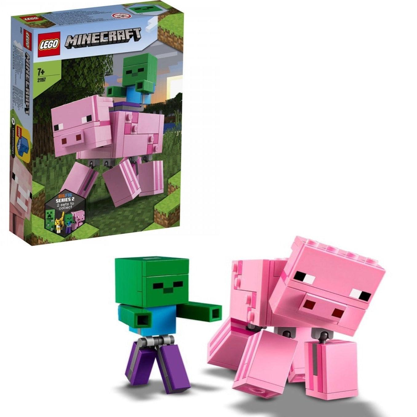 LEGO BigFig Varken met Babyzombie 21157 Minecraft LEGO MINECRAFT @ 2TTOYS | Official LEGO shop😊🥰 LEGO €. 22.99