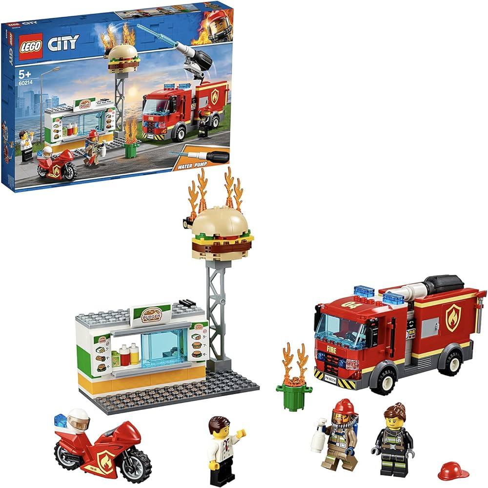 LEGO Brandweer Burger restaurant met bluswagen 60214 City LEGO CITY BRANDWEER @ 2TTOYS LEGO €. 39.99