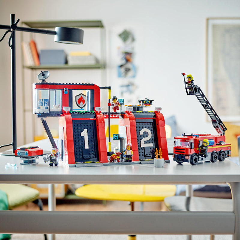 LEGO Brandweerkazerne met luchtladdervoertuig 60414 City LEGO FRIENDS @ 2TTOYS | Official LEGO shop😊🥰 LEGO €. 67.49