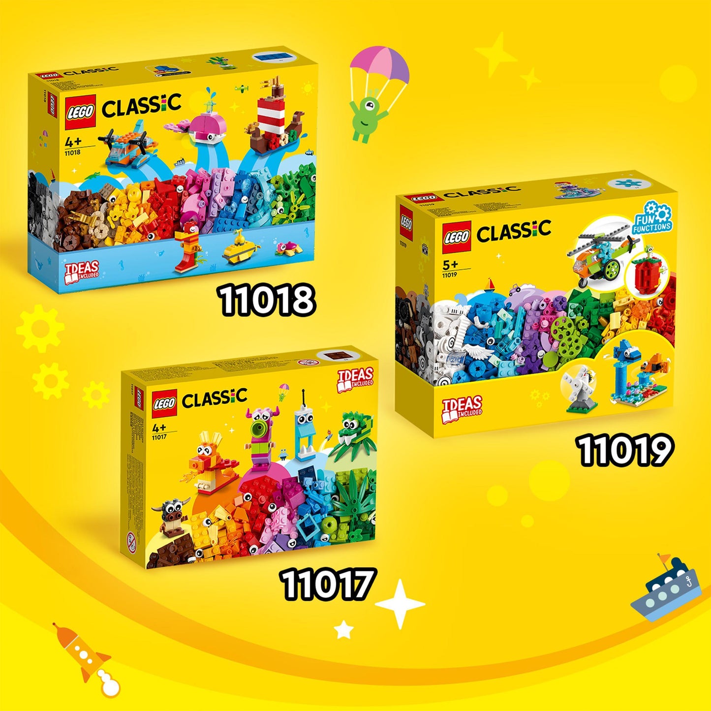 LEGO Classic Combideal: 11018, 11019 & 11017 @ 2TTOYS | Official LEGO shop😊🥰 LEGO €. 54.49