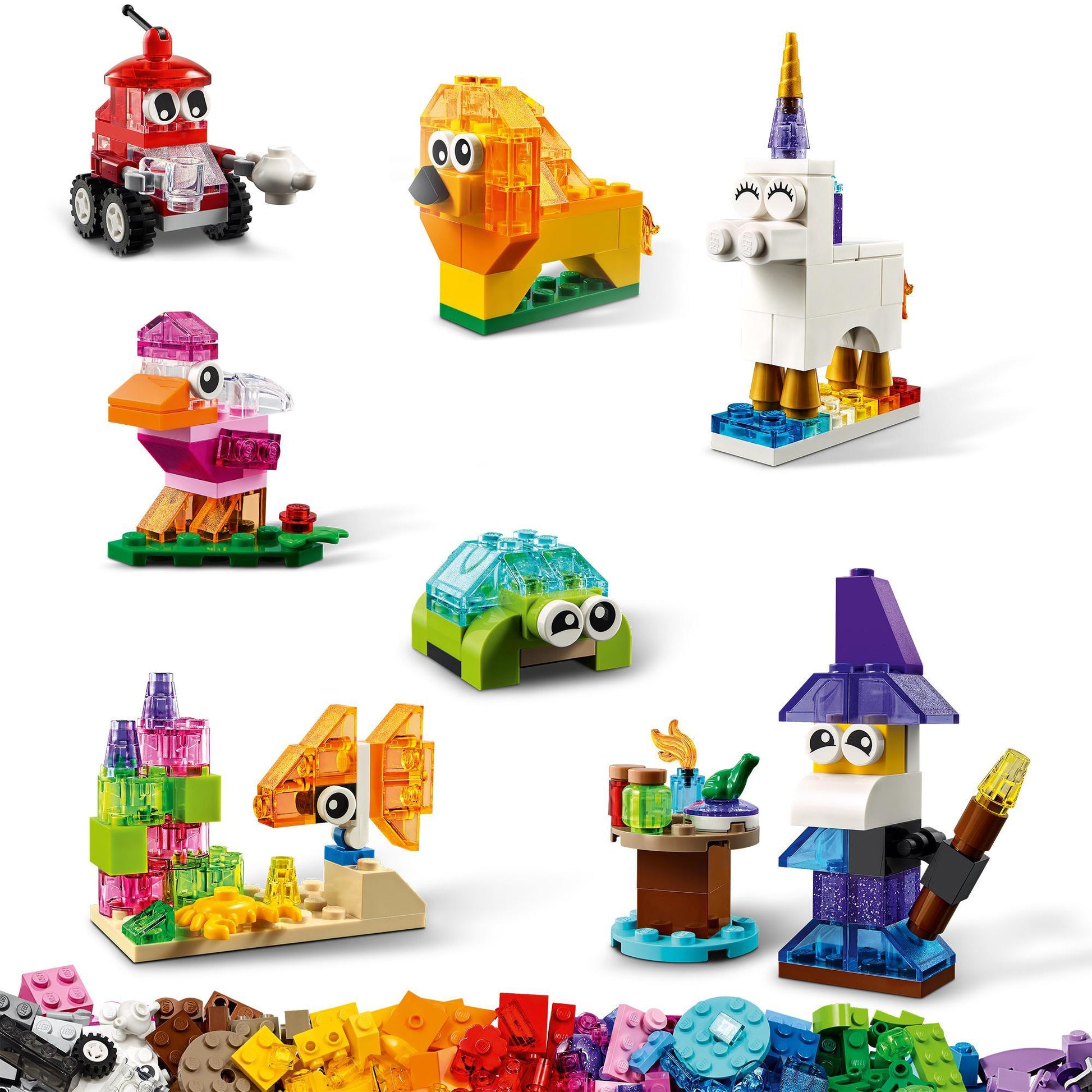 LEGO Creatieve doorzichtige transparante doorzichtige stenen 11013 Classic LEGO CLASSIC @ 2TTOYS LEGO €. 29.74