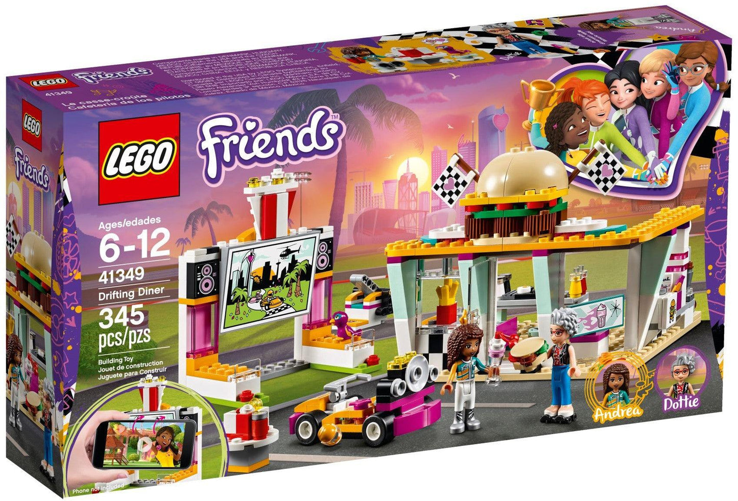 LEGO Drive In Hamburger restaurant 41349 Friends LEGO FRIENDS @ 2TTOYS | Official LEGO shop😊🥰 LEGO €. 29.99