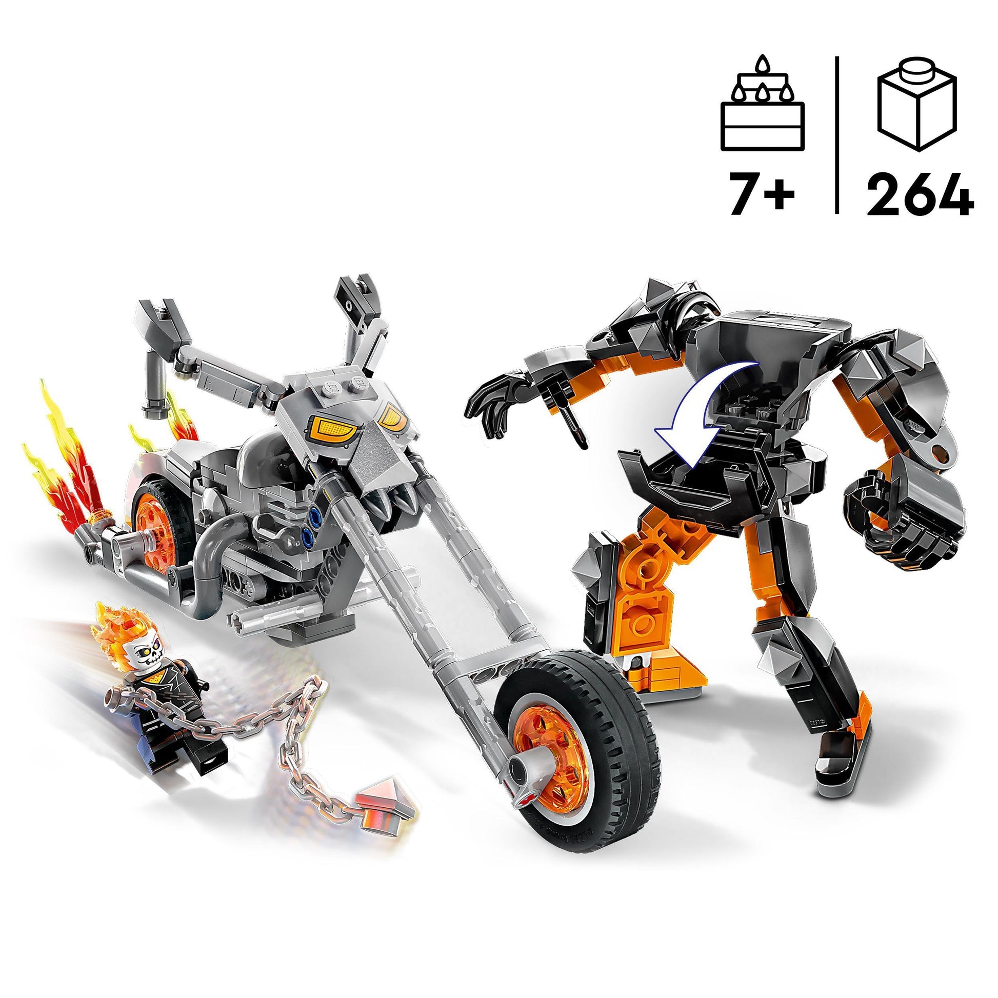 LEGO Ghost Rider Mech & motor 76245 City LEGO SUPERHEROES @ 2TTOYS | Official LEGO shop😊🥰 LEGO €. 29.49