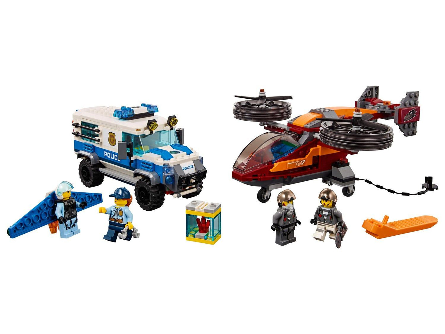 LEGO Lucht politie diamantroof met helikopter 60209 City LEGO CITY POLITIE @ 2TTOYS | Official LEGO shop😊🥰 LEGO €. 44.99