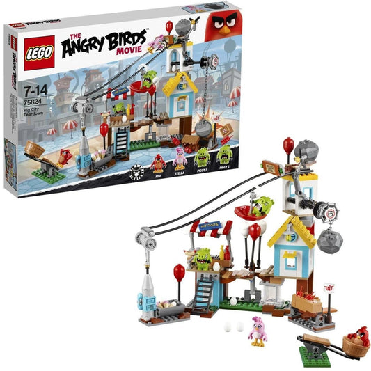 LEGO Pig City Sloopfeest 75824 Angry Birds LEGO ANGRYBIRDS @ 2TTOYS | Official LEGO shop😊🥰 LEGO €. 79.99