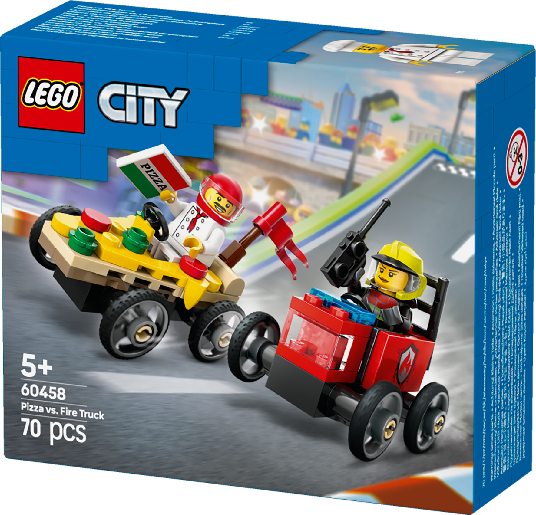 LEGO Raceauto pakket: pizzabestelwagen vs Brandweerwagen 60458 City (Pre-Order: januari 2025) LEGO CITY @ 2TTOYS | Official LEGO shop😊🥰 LEGO €. 8.49