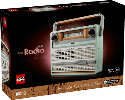 LEGO Retroradio 10334 Icons (levering: januari 2025) LEGO ICONS @ 2TTOYS | Official LEGO shop😊🥰 LEGO €. 99.99