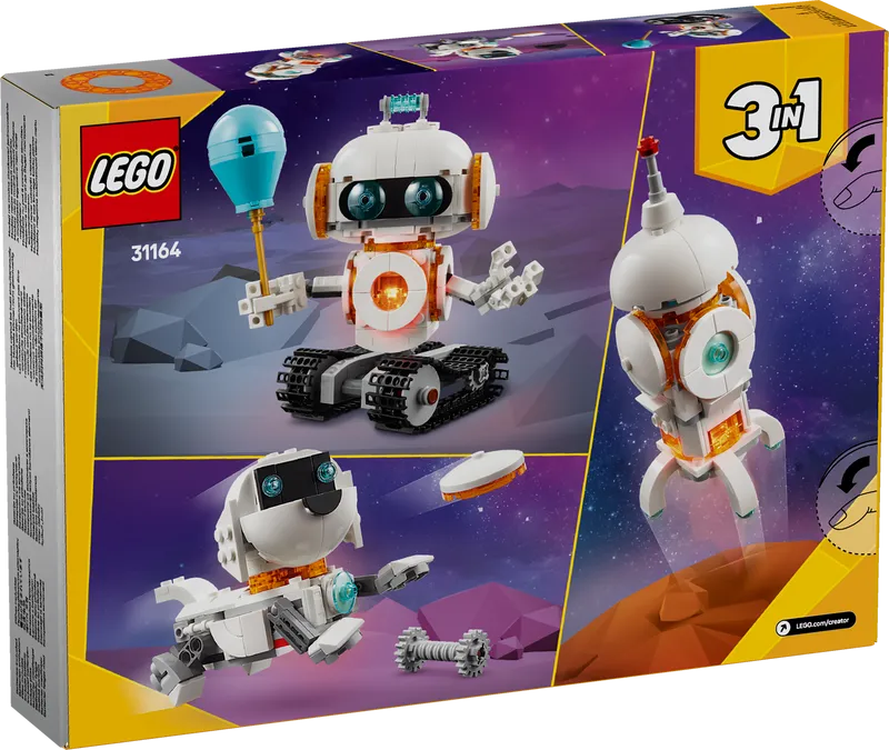 LEGO Ruimte Robot 31164 Creator 3 in 1 @ 2TTOYS | Official LEGO shop😊🥰 LEGO €. 21.49