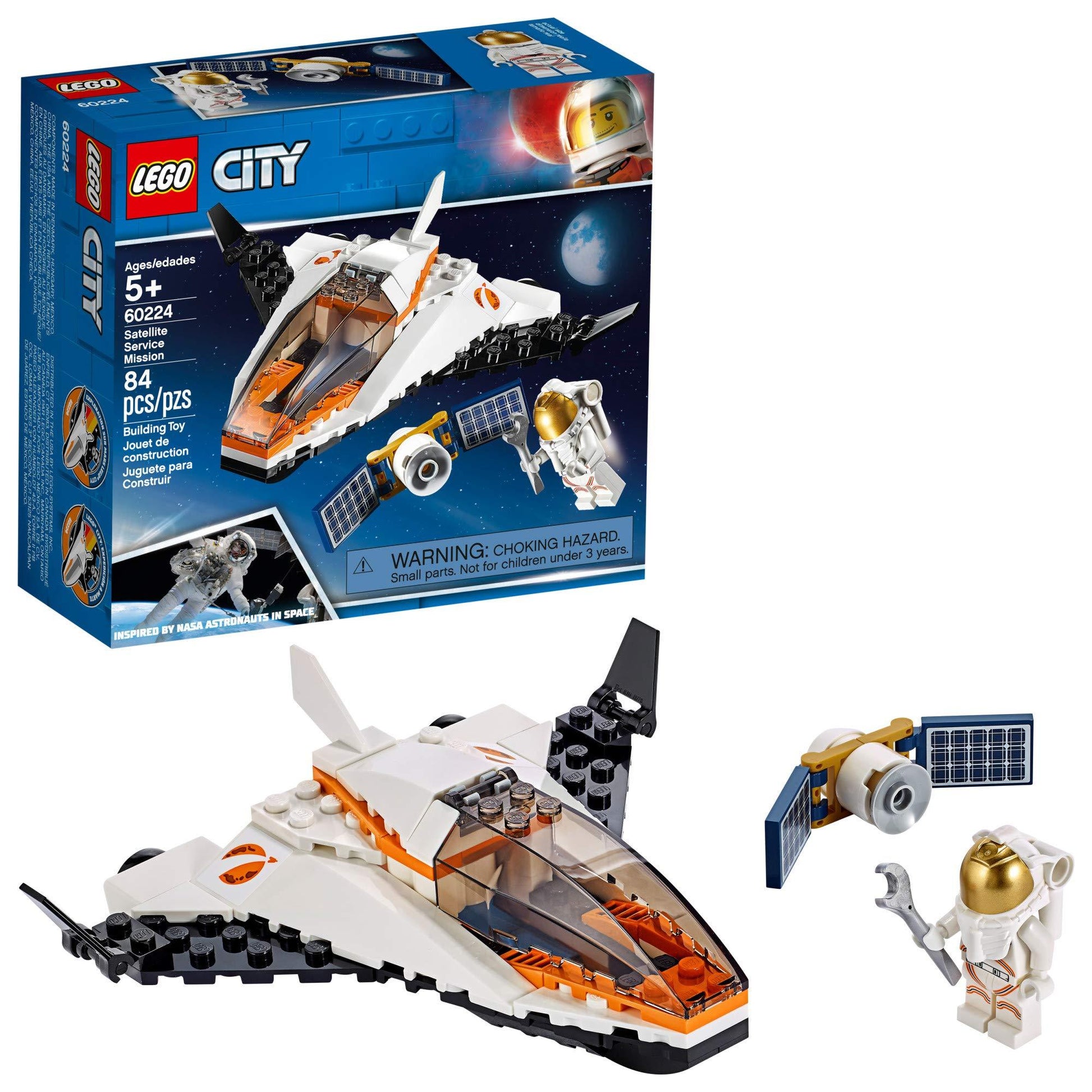 LEGO Ruimte Satelliet shuttle met astronaut 60224 City LEGO CITY RUIMTEVAART @ 2TTOYS | Official LEGO shop😊🥰 LEGO €. 9.99