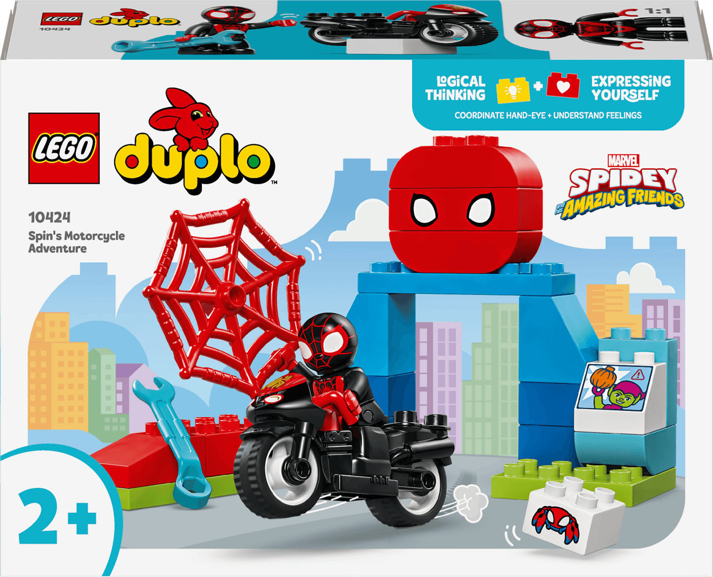 LEGO Spidy's Motorfiets avontuur 10424 Superheroes LEGO DUPLO @ 2TTOYS LEGO €. 16.49