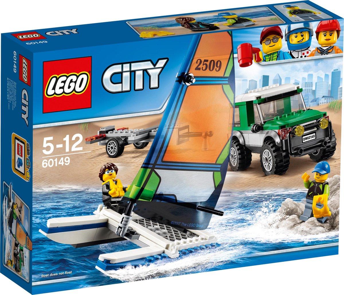 LEGO Stoere 4x4 auto met Catamaran 60149 City Voertuigen LEGO CITY GEWELDIGE VOERTUIGEN @ 2TTOYS LEGO €. 17.49