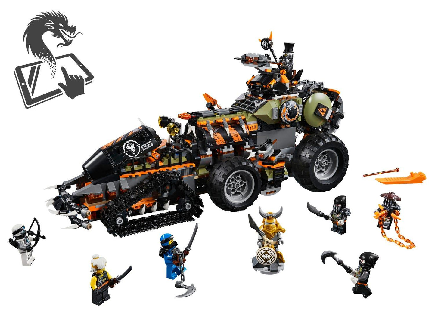 LEGO Super Dieselnaut tank met geschutskoepels 70654 Ninjago LEGO NINJAGO @ 2TTOYS | Official LEGO shop😊🥰 LEGO €. 89.99