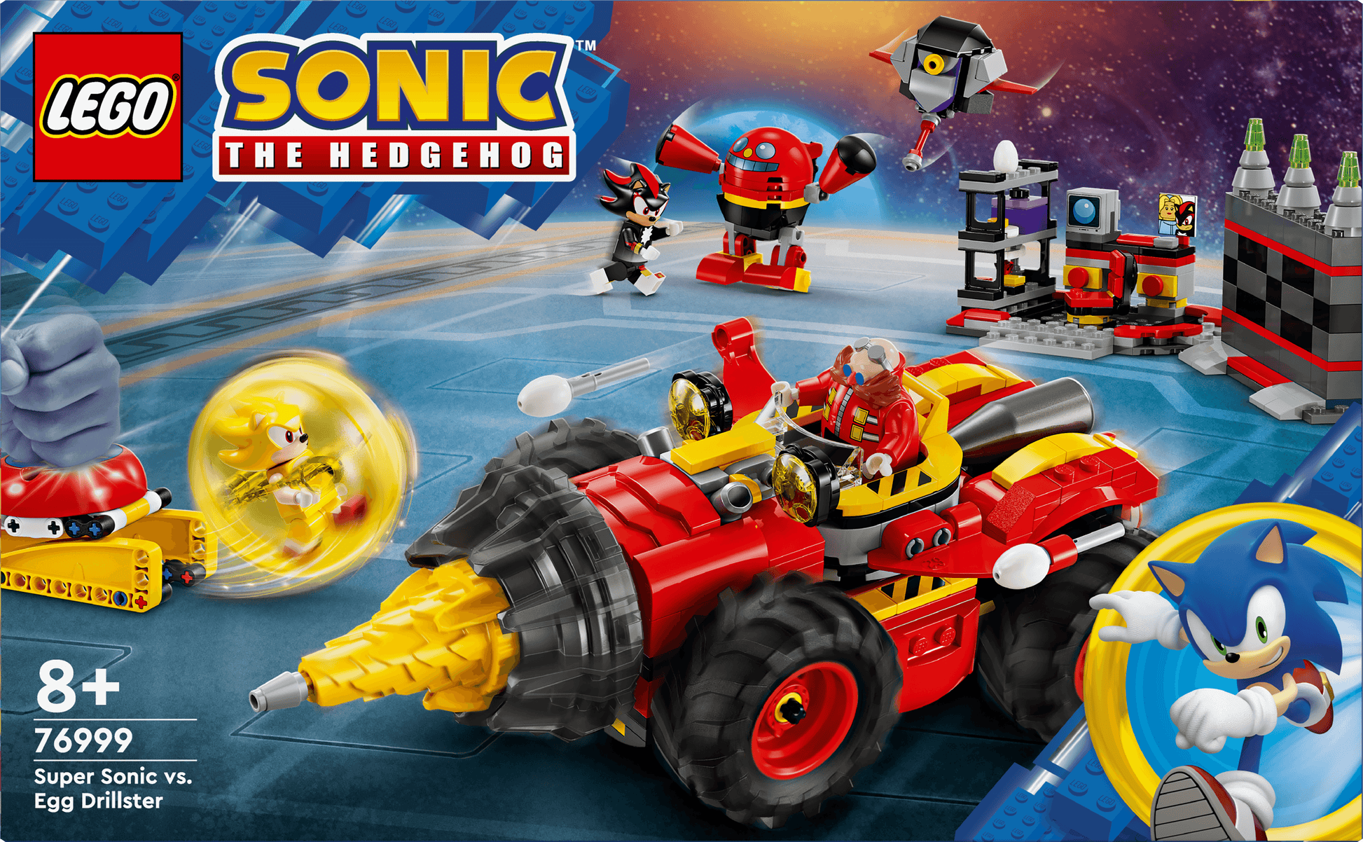 LEGO Super Sonic vs. Egg Drillster 76999 Sonic LEGO Sonic @ 2TTOYS | Official LEGO shop😊🥰 LEGO €. 67.99