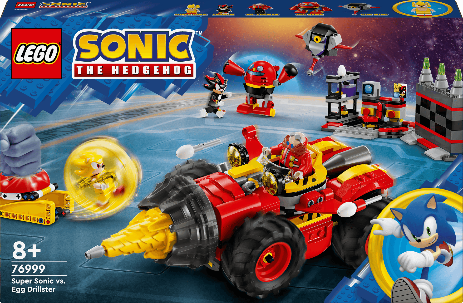 LEGO Super Sonic vs. Egg Drillster 76999 Sonic LEGO Sonic @ 2TTOYS | Official LEGO shop😊🥰 LEGO €. 67.99