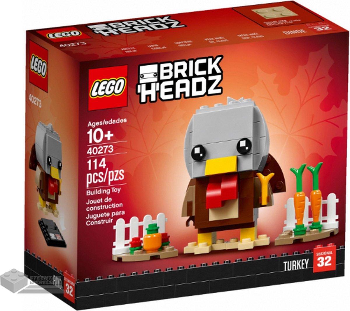 LEGO Thanksgiving kalkoen met wortels 40273 Brickkeadz LEGO BRICKHEADZ @ 2TTOYS LEGO €. 12.49