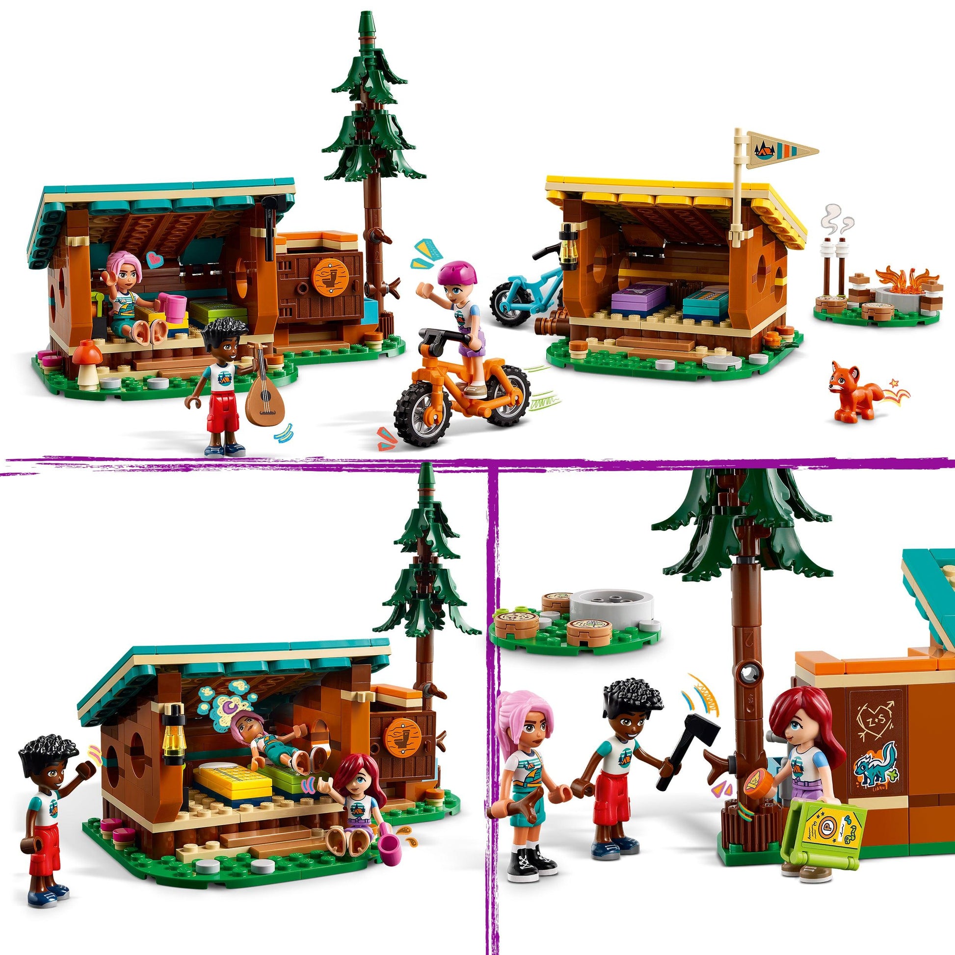 LEGO Vakantie Kamp Knusse Hutten 42624 Friends (Pre-Order: verwacht juni) LEGO Friends @ 2TTOYS LEGO €. 37.49