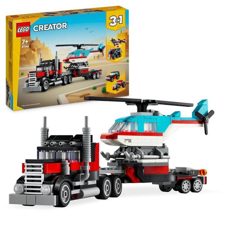 LEGO Vrachtwagen met helikopter 31146 Creator 3 in 1 LEGO CREATOR 3 IN 1 @ 2TTOYS | Official LEGO shop😊🥰 LEGO €. 16.48