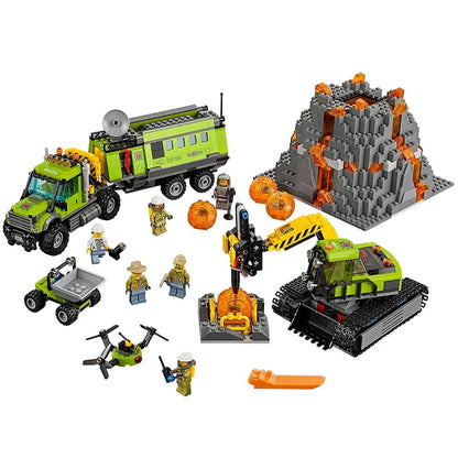 LEGO Vulkaan Mobiel controle centrum truck met oplegger 60124 City LEGO CITY VULKAANONDERZOEK @ 2TTOYS LEGO €. 114.99