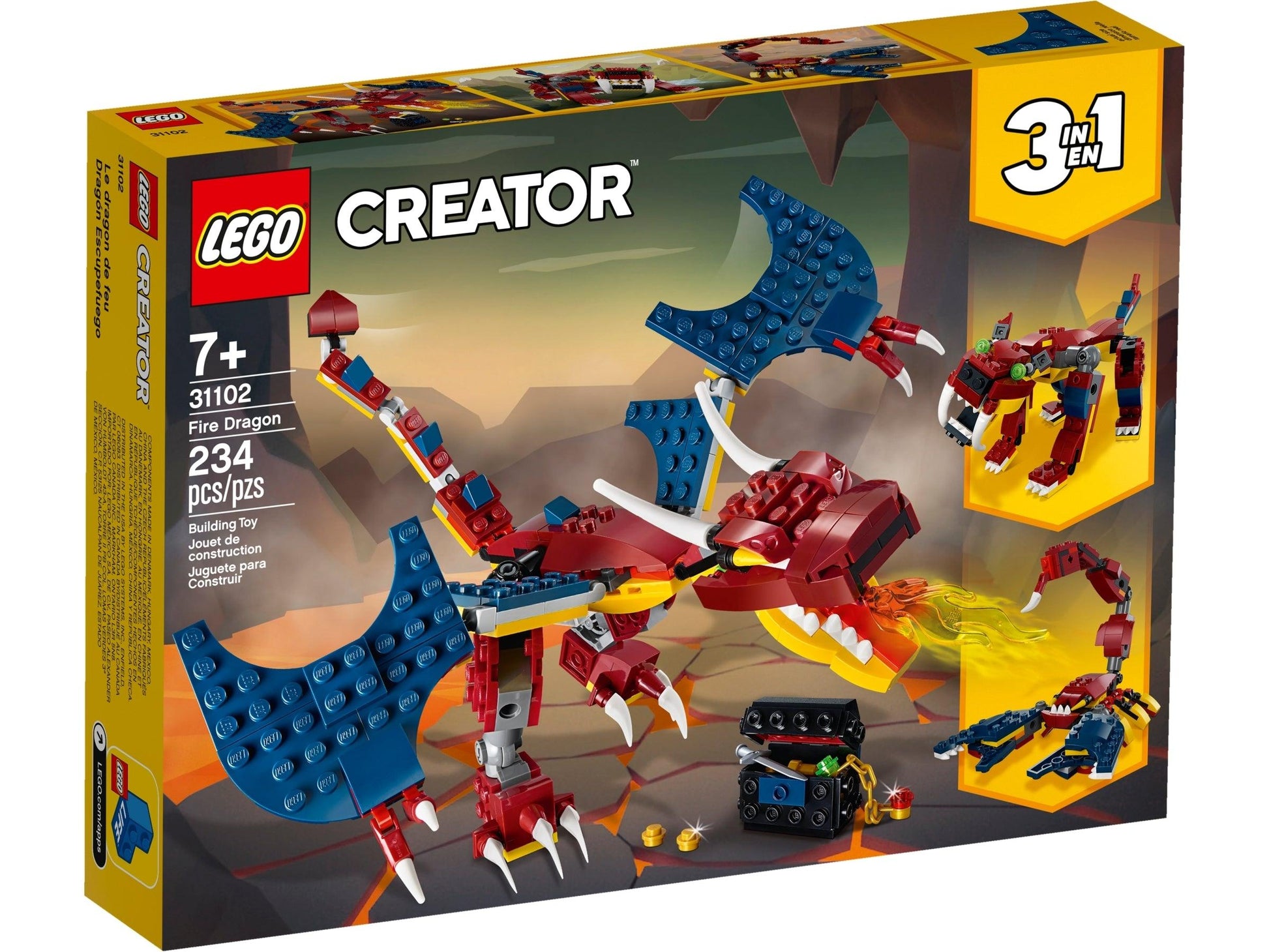 LEGO Vuur draak 31102 Creator 3-in-1 LEGO CREATOR @ 2TTOYS LEGO €. 15.49