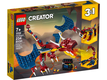 LEGO Vuur draak 31102 Creator 3-in-1 LEGO CREATOR @ 2TTOYS | Official LEGO shop😊🥰 LEGO €. 15.49