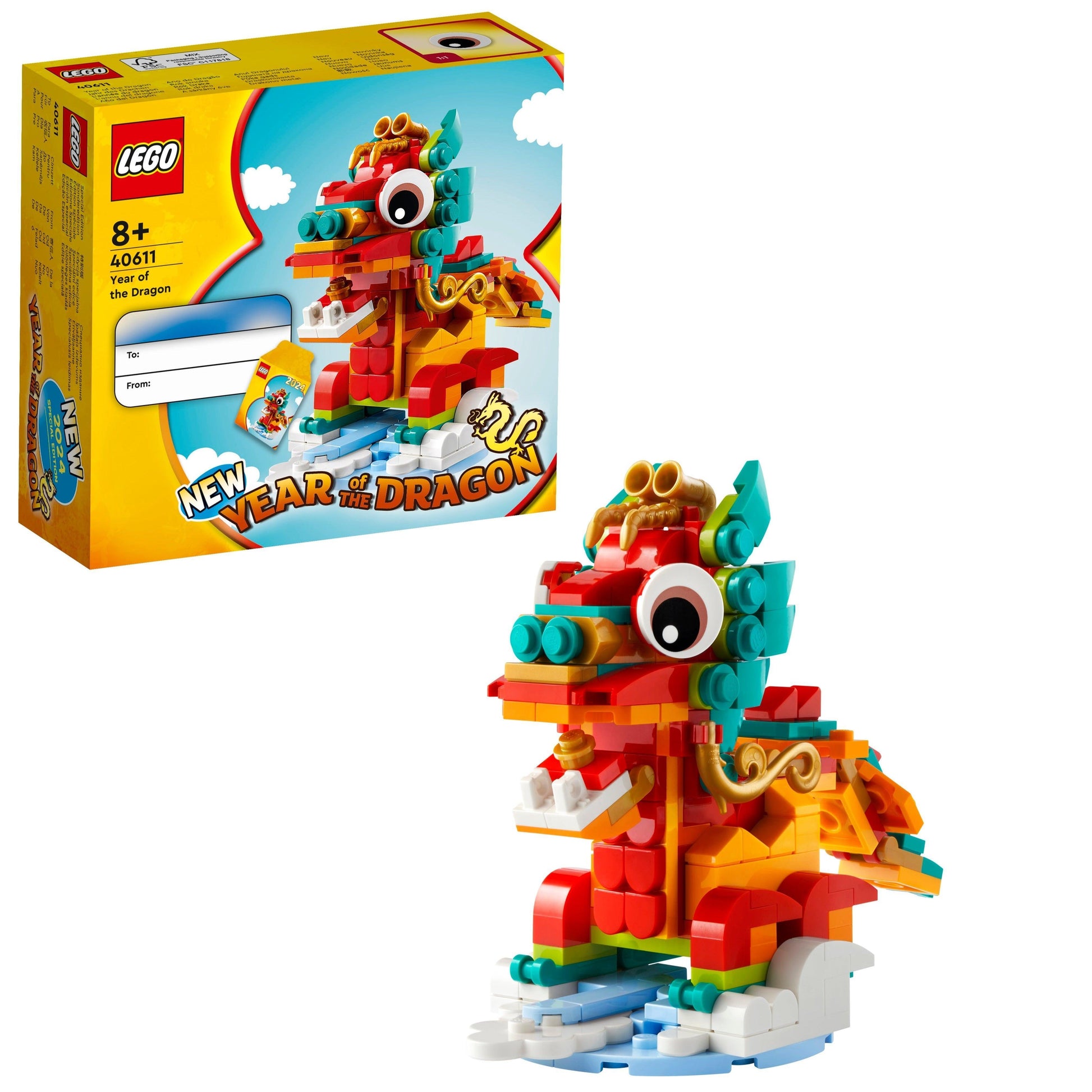 LEGO Year of the Dragon 40611 Chinese NewYear LEGO CREATOR @ 2TTOYS | Official LEGO shop😊🥰 2TTOYS €. 9.99