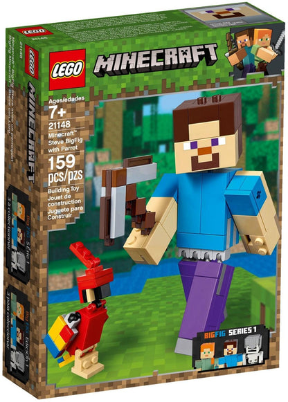 LEGO BigFig Steve met papegaai 21148 Minecraft LEGO MINECRAFT @ 2TTOYS LEGO €. 22.49