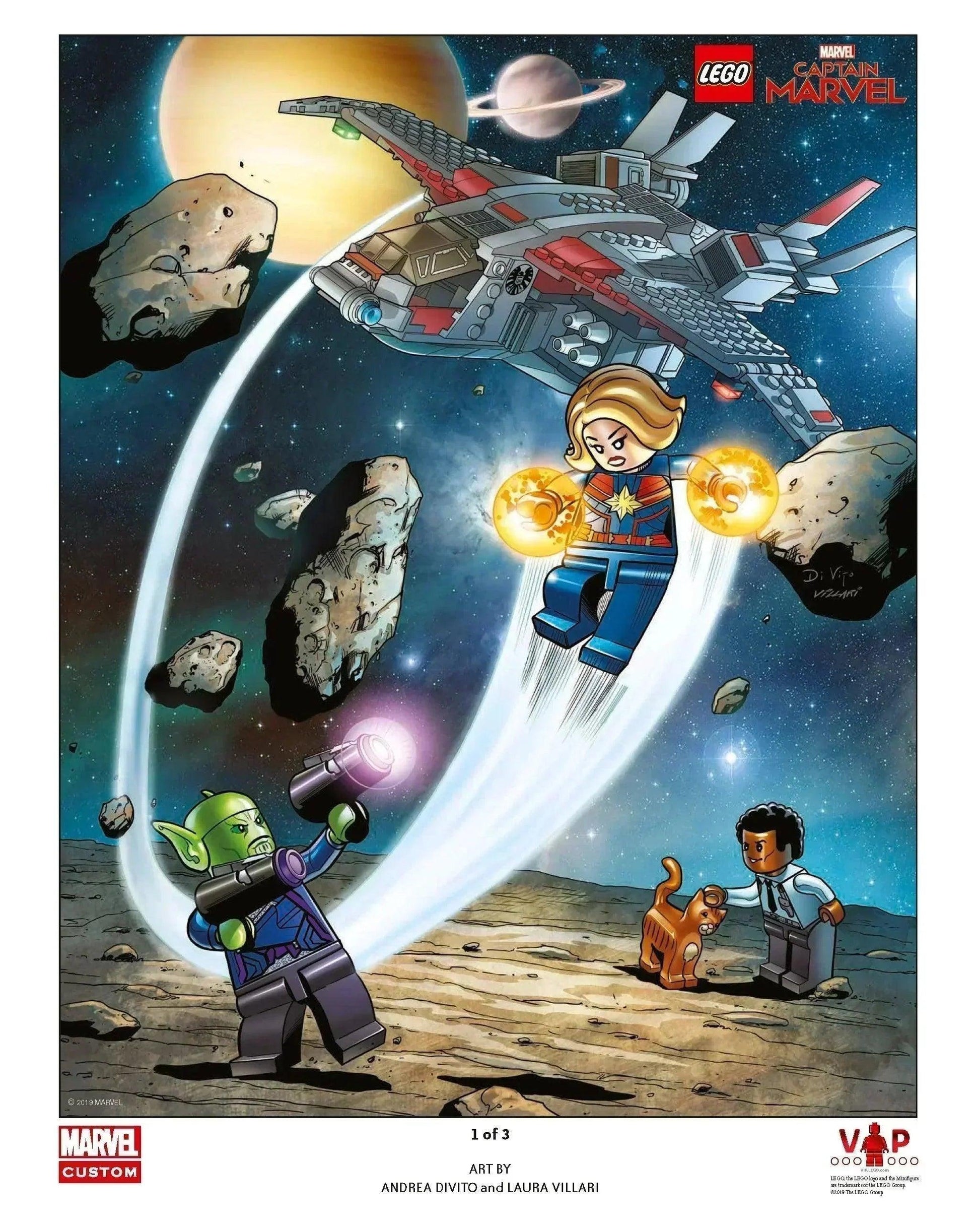 LEGO Captain Marvel Art Print 5005877 Gear LEGO Gear @ 2TTOYS | Official LEGO shop😊🥰 LEGO €. 9.99