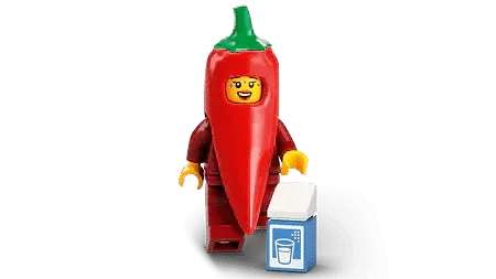 LEGO Chilli Costume Fan (1 stuk) Minifguren Serie 22 71032-2 LEGO MINIFIGUREN @ 2TTOYS | Official LEGO shop😊🥰 LEGO €. 5.99