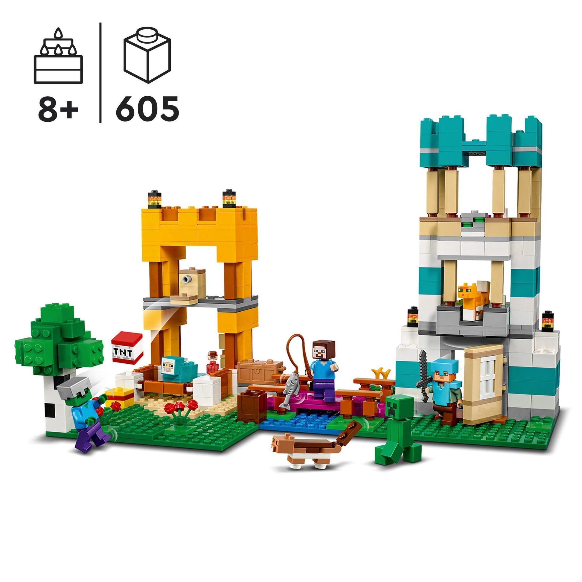 LEGO De Crafting-box 4.0 21249 Minecraft LEGO @ 2TTOYS | Official LEGO shop😊🥰 LEGO €. 63.49