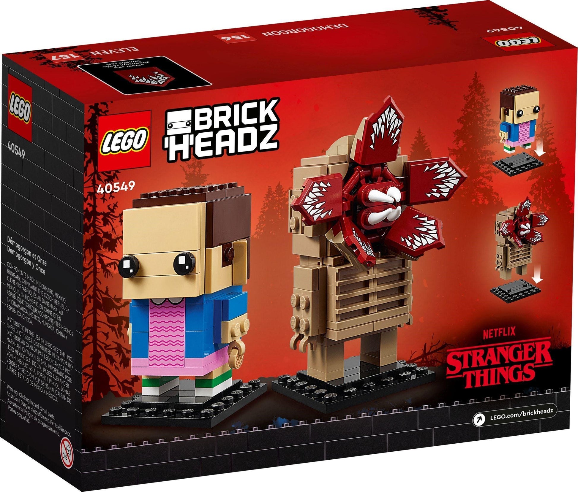 LEGO Demogorgon & Eleven 40549 BrickHeadz LEGO BRICKHEADZ @ 2TTOYS LEGO €. 39.99