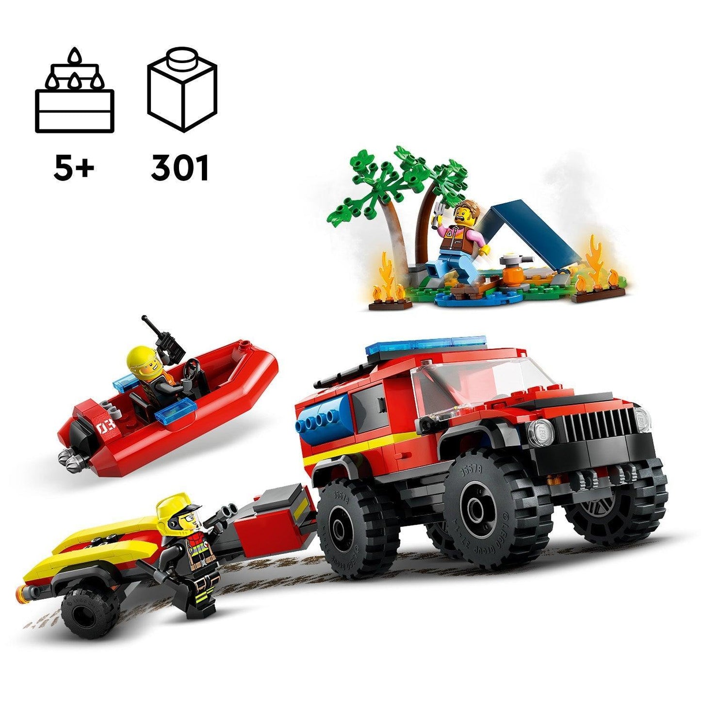 LEGO Fire Engine with Rescue Boat 60412 City LEGO FRIENDS @ 2TTOYS LEGO €. 29.99