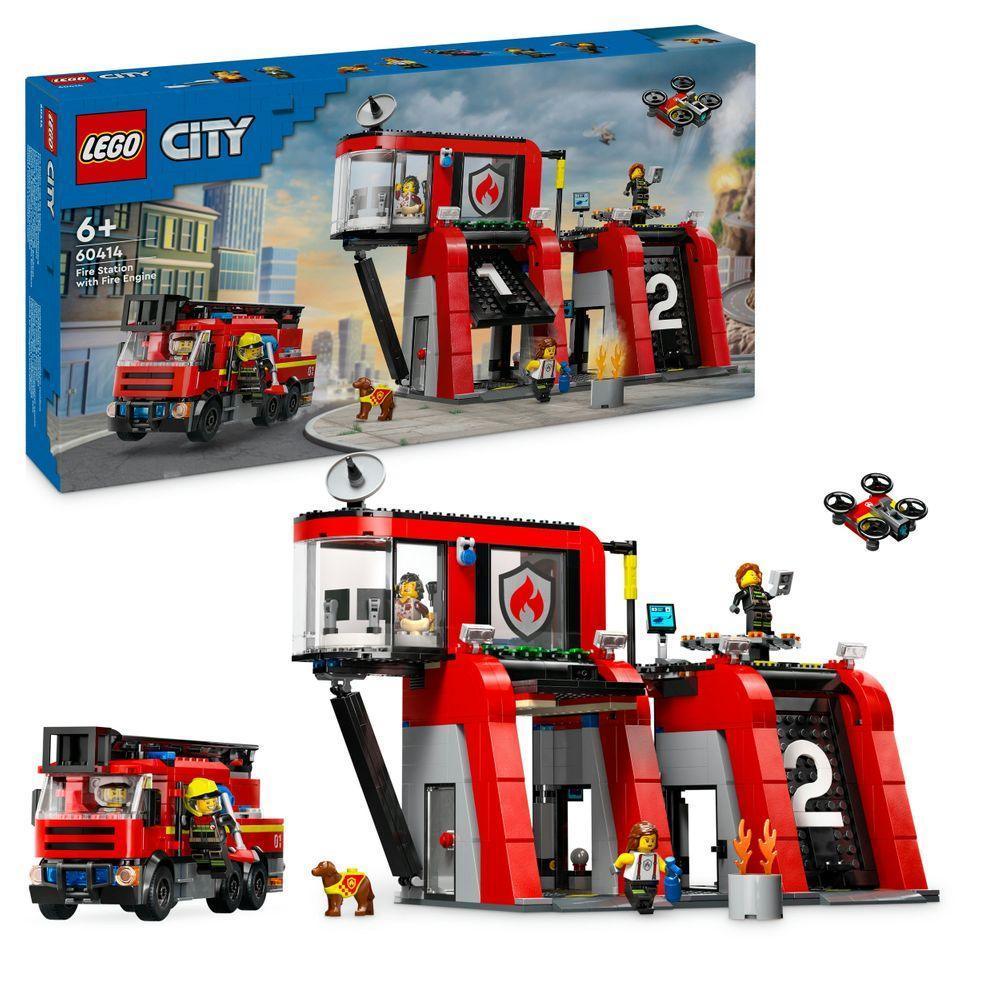 LEGO Fire Station with Fire Engine 60414 City LEGO CITY @ 2TTOYS LEGO €. 79.99