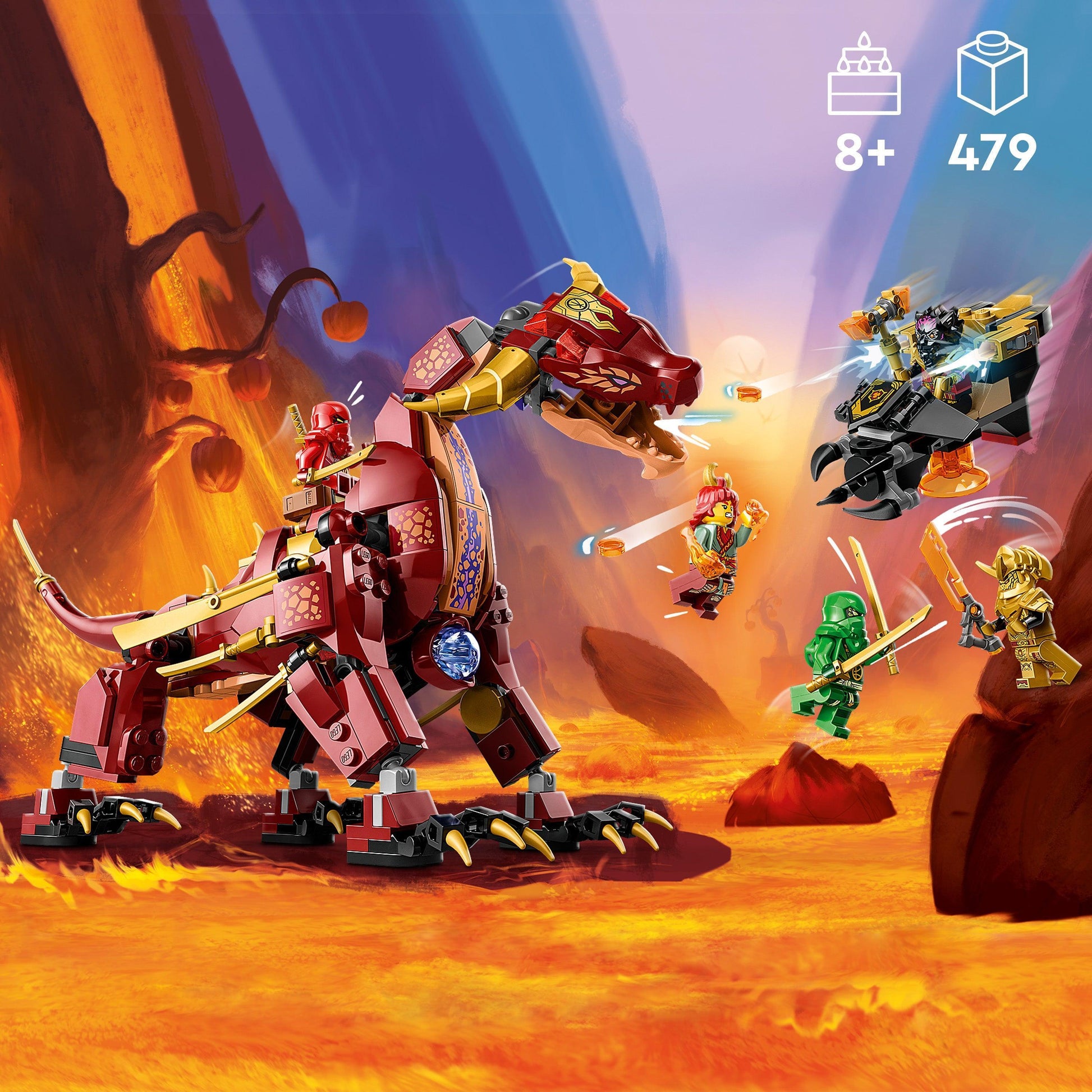 LEGO Heatwave Transforming Lava Dragon 71793 Ninjago LEGO NINJAGO @ 2TTOYS | Official LEGO shop😊🥰 LEGO €. 44.98