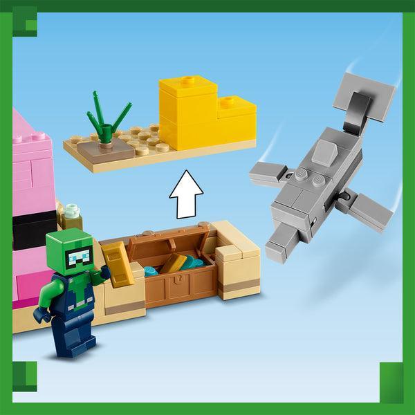 LEGO Het axolotlhuis 21247 Minecraft LEGO @ 2TTOYS LEGO €. 22.48