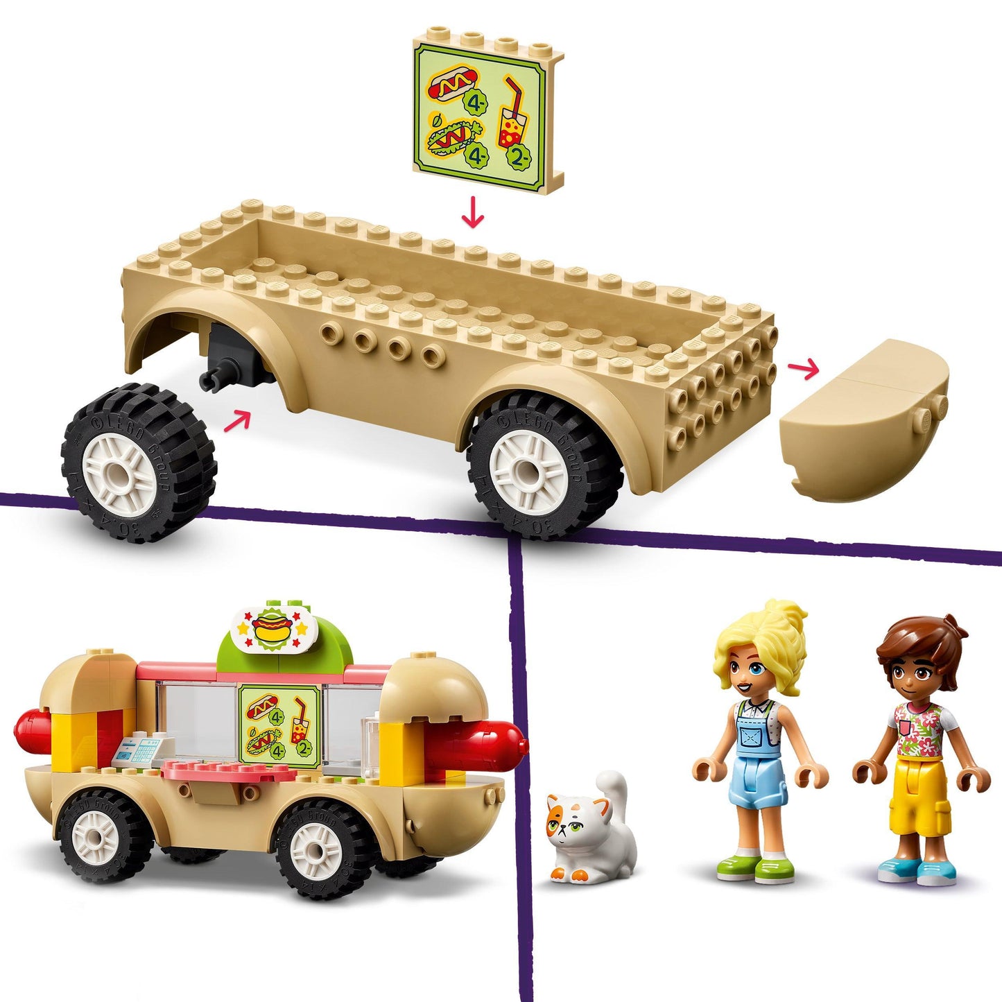 LEGO Hot Dog Food Truck 42633 Friends LEGO FRIENDS @ 2TTOYS LEGO €. 24.99