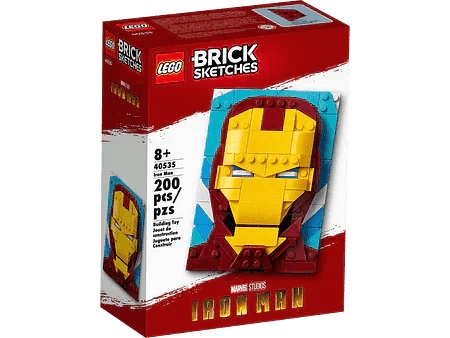 LEGO Iron Man afbeelding 40535 Brick Sketches LEGO BRICKHEADZ @ 2TTOYS LEGO €. 21.99