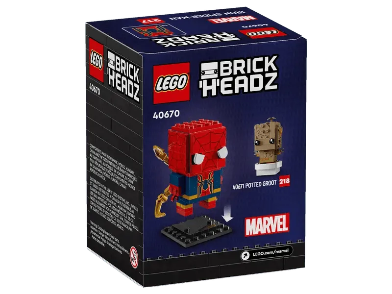 LEGO Iron Spider-Man 40670 Brickheadz LEGO BRICKHEADZ @ 2TTOYS | Official LEGO shop😊🥰 LEGO €. 9.99