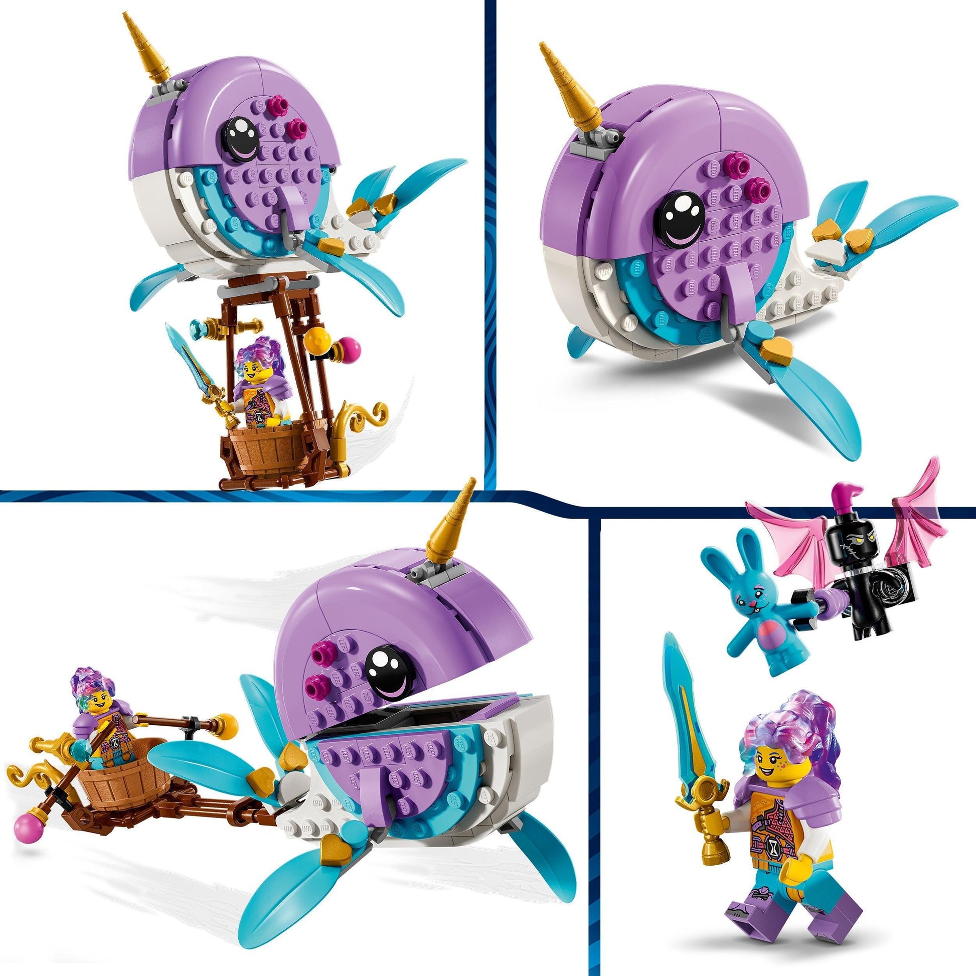 LEGO Izzie's Narwhal Hot-Air Balloon 71472 Dreamzzz LEGO DREAMZzz @ 2TTOYS | Official LEGO shop😊🥰 LEGO €. 14.99