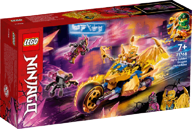 LEGO Jay's Golden Dragon Motorbike 71768 Ninjago LEGO NINJAGO @ 2TTOYS | Official LEGO shop😊🥰 LEGO €. 16.98