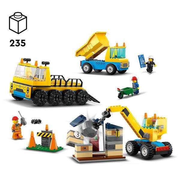 LEGO Kiepwagen, bouwtruck en sloopkraan 60391 City LEGO CITY @ 2TTOYS LEGO €. 42.49