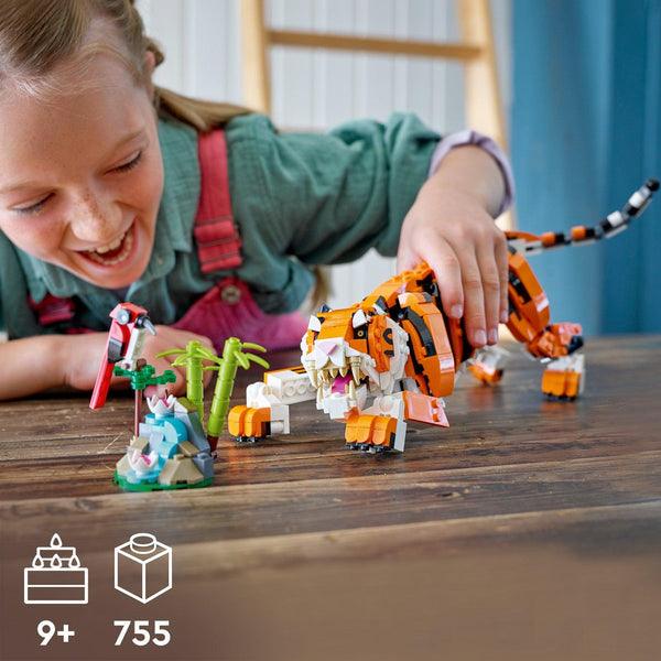 LEGO Majestic Tiger 31129 Creator 3-in-1 LEGO CREATOR @ 2TTOYS | Official LEGO shop😊🥰 LEGO €. 49.99