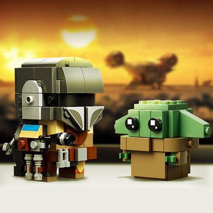 LEGO Mandalorian en het kind Yoda 75317 Brickheadz LEGO STARWARS @ 2TTOYS | Official LEGO shop😊🥰 LEGO €. 24.99