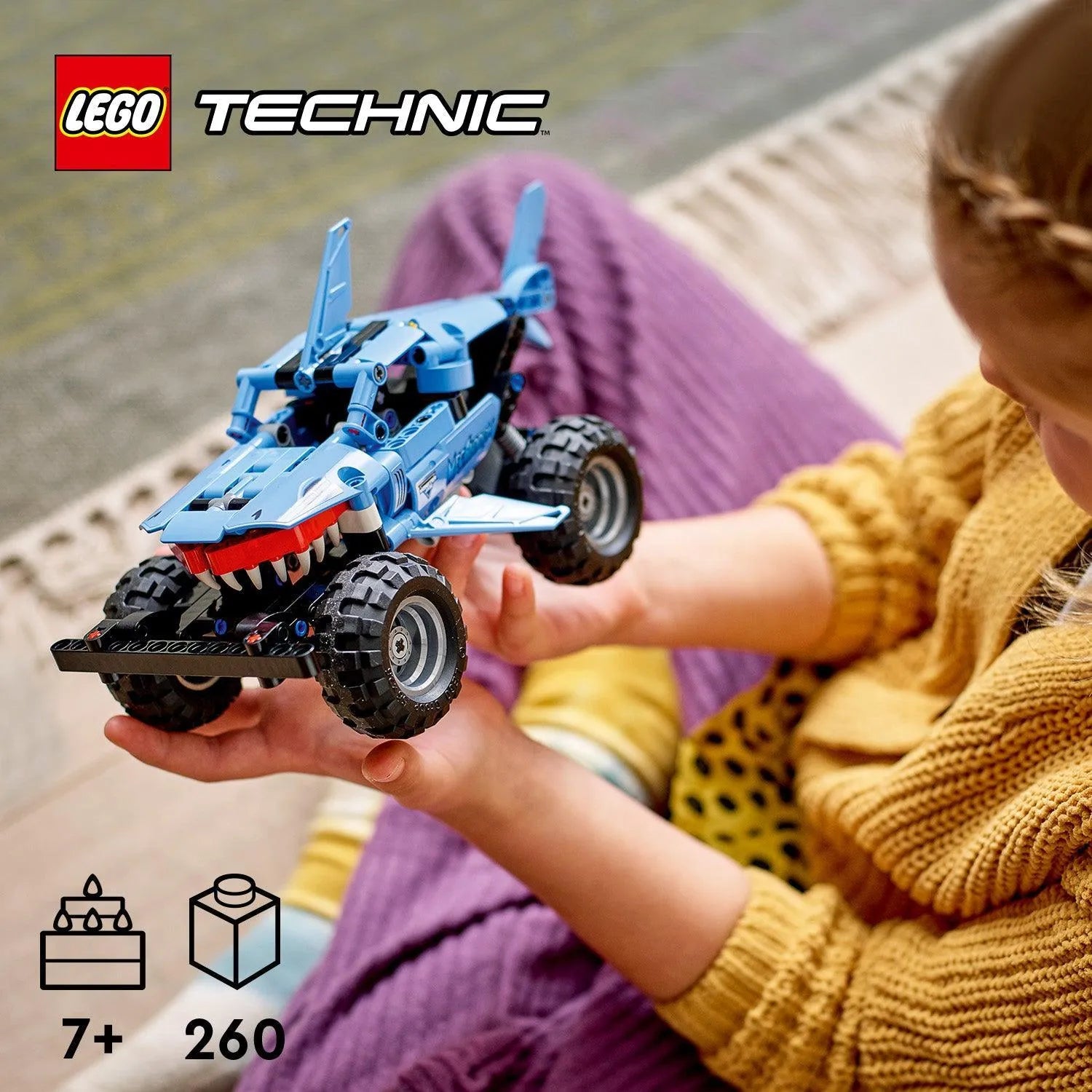 LEGO Megalodon Monster truck Jam Blue 42134 Technic LEGO TECHNIC @ 2TTOYS | Official LEGO shop😊🥰 LEGO €. 16.99